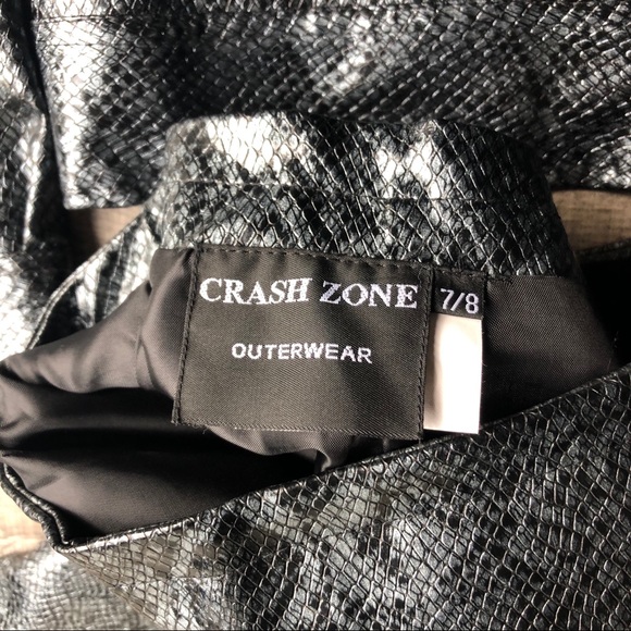 Vintage Crash Zone snakeskin PVC two-piece set - Picture 3 of 8